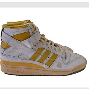 Adidas Sneakers Forum 84 High Lakers White Yellow 13 New